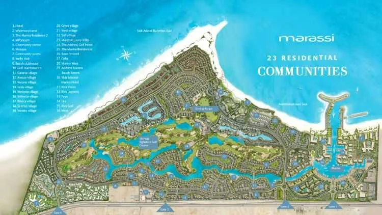 مساحات وتصميم مراسي الساحل الشمالي