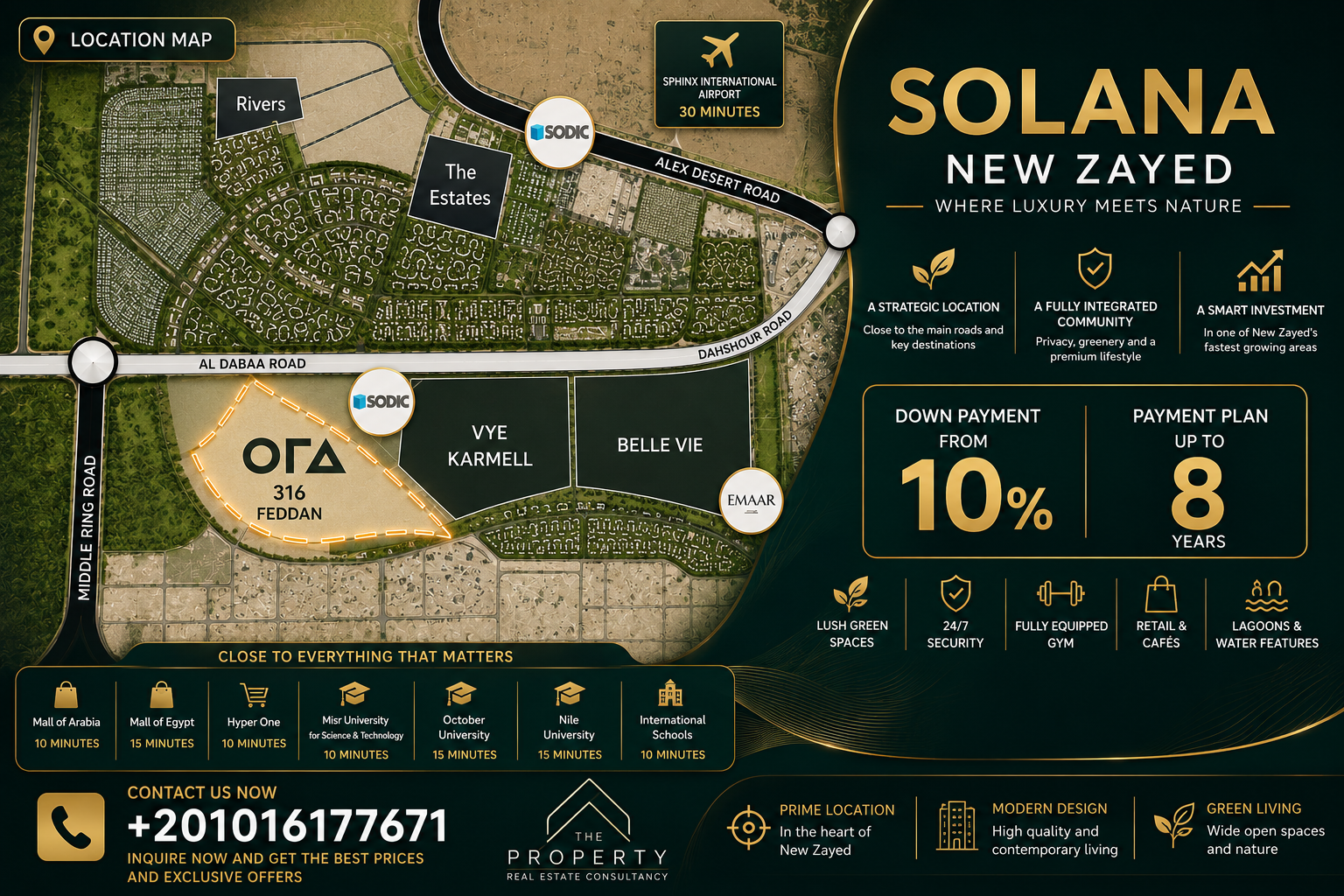 Nearby Places to Solana New Zayed