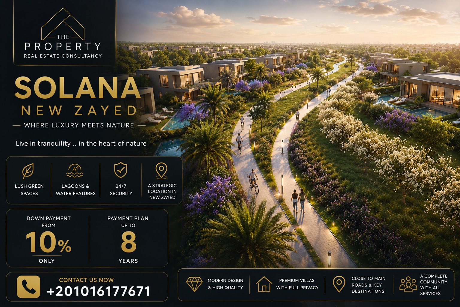 Area of Solana New Zayed Compound