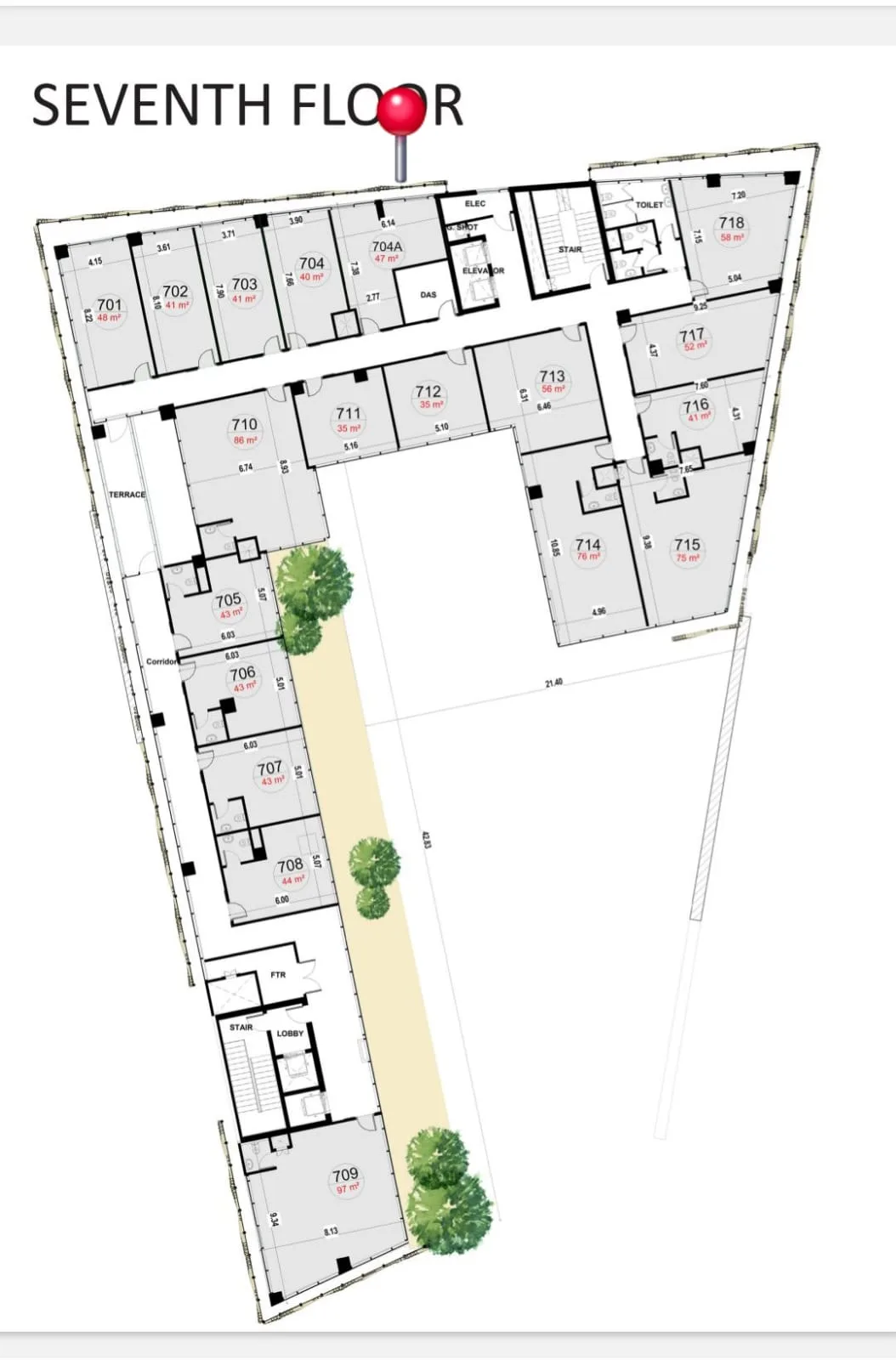 استلام فوري وعائد فوري: مكتب 48م في Ilcuore Verde يطل مباشرة على البورصة المصرية من Archplan