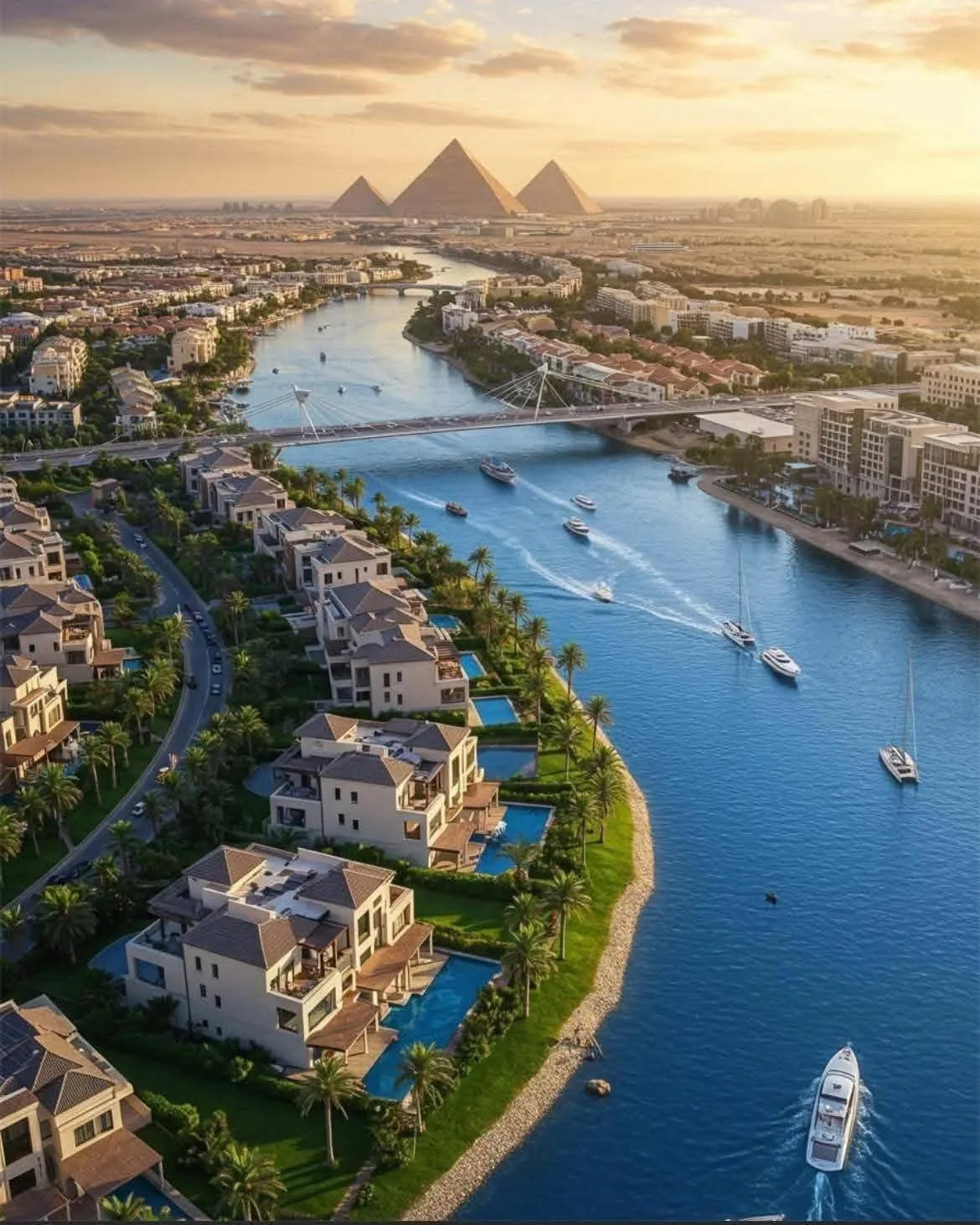 شقة للبيع 135 متر في Jirian Mountain View الشيخ زايد – إطلالة على النيل