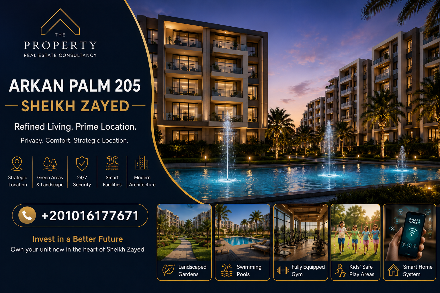 Facilities & Amenities at Arkan Palm 205 Sheikh Zayed