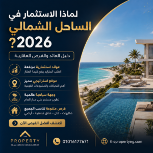 لماذا الاستثمار في الساحل الشمالي 2026؟ دليل العائد والفرص العقارية