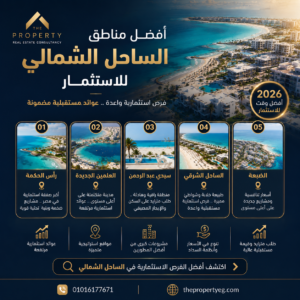 دليلك الشامل للاستثمار في الساحل الشمالي 2026: أفضل المناطق والمشاريع