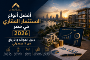 أفضل أنواع الاستثمار العقاري في مصر 2026: دليل العوائد والأرباح 