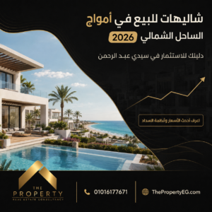 شاليهات للبيع في أمواج الساحل الشمالي 2026 | دليلك الكامل للاستثمار في سيدي عبد الرحمن