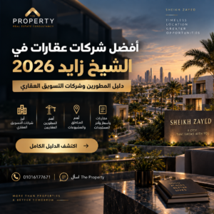أفضل شركات عقارات في الشيخ زايد 2026: دليل المطورين وشركات التسويق العقاري