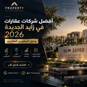 أفضل شركات عقارات في زايد الجديدة 2026 ودليل المطورين العقاريين