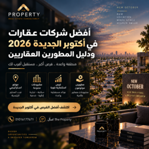 أفضل شركات عقارات في أكتوبر الجديدة 2026 ودليل المطورين العقاريين