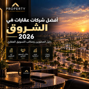 أفضل شركات عقارات في الشروق 2026 دليل المطورين ومكاتب التسويق العقاري