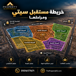 خريطة مستقبل سيتي ومراحلها 2026: دليل الموقع وتقسيم المدينة وأهم الكمبوندات