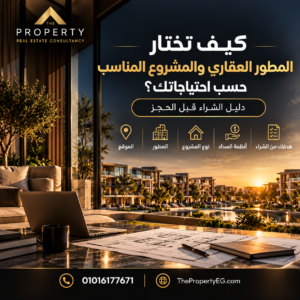 كيف تختار المطور العقاري والمشروع المناسب حسب احتياجاتك؟ دليل الشراء قبل الحجز