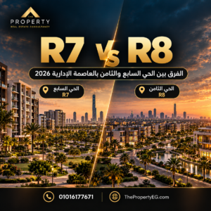 R7 ولا R8؟ الفرق بين الحي السابع والثامن بالعاصمة الإدارية 2026